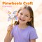 4E's Novelty 48 Pack DIY Pinwheels Craft for Kids, Bulk Summer Pinwheel Craft Kit, Color Your Own Paper Windmill for Pinwheels for Kids July 4 Party, Bulk Pinwheel for Spring Art and Creativity